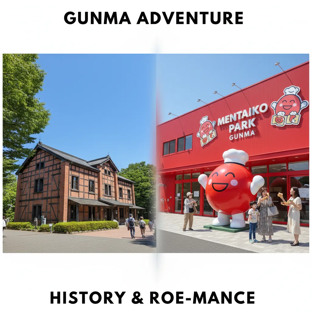 富岡製糸場からめんたいパークへのアクセスと観光プラン