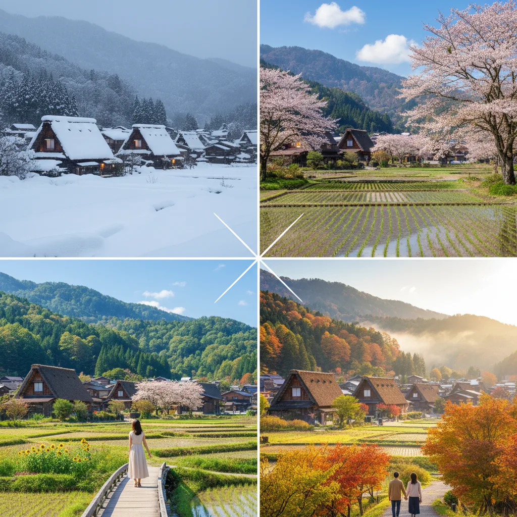 ## 目的別で探す白川郷のおすすめ時期と四季の魅力