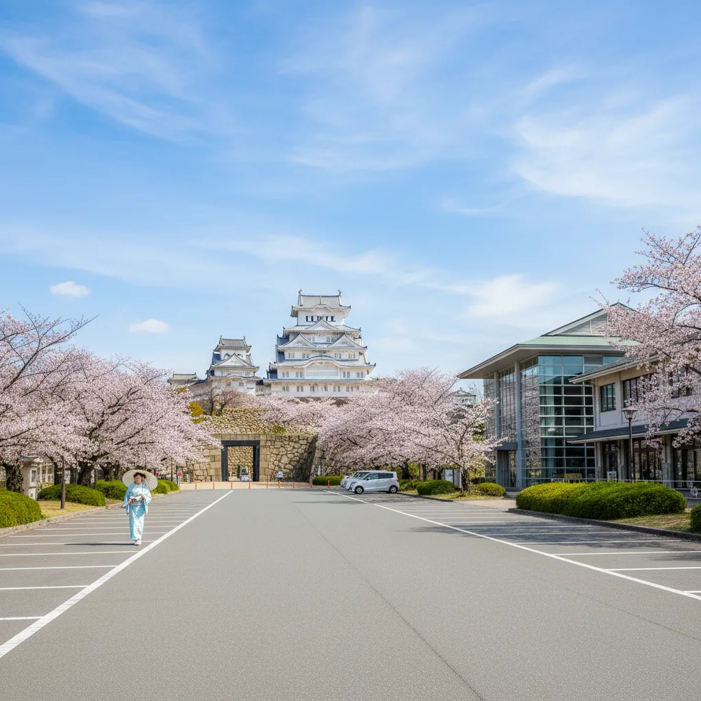 ## 姫路城の駐車場で一番近いのは大手門駐車場