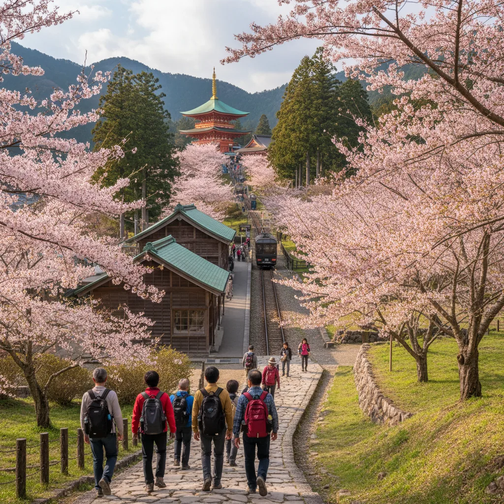 ## 吉野山駅から金峯山寺へのアクセス方法を徹底解説