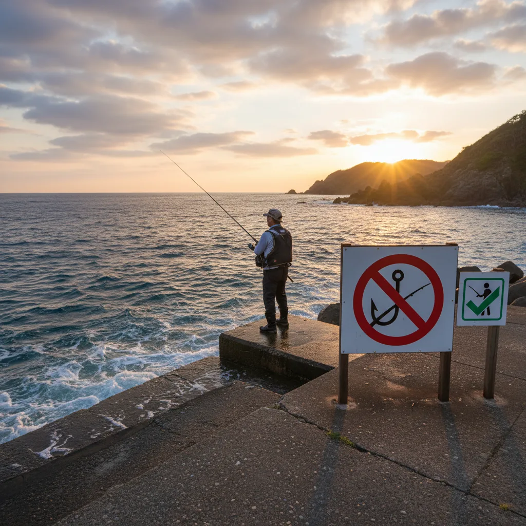 ## 沖ノ島護岸の釣り禁止は誤解！最新ルールを解説
