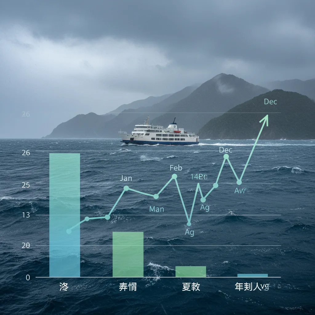 ## データで見る屋久島フェリーの欠航率と季節