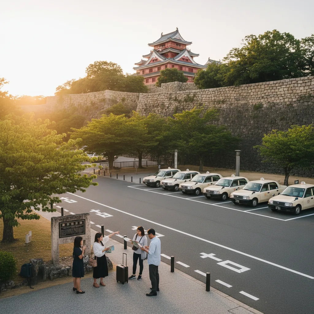 ## 解説！首里城タクシー乗り場の最適な場所はここ
