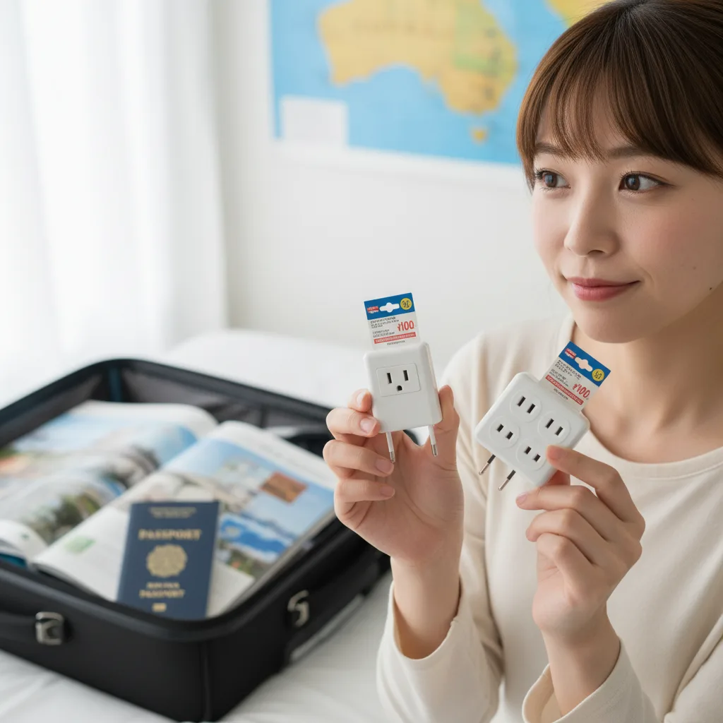 ## オーストラリアのコンセントは100均でOK?旅行前の基本知識
