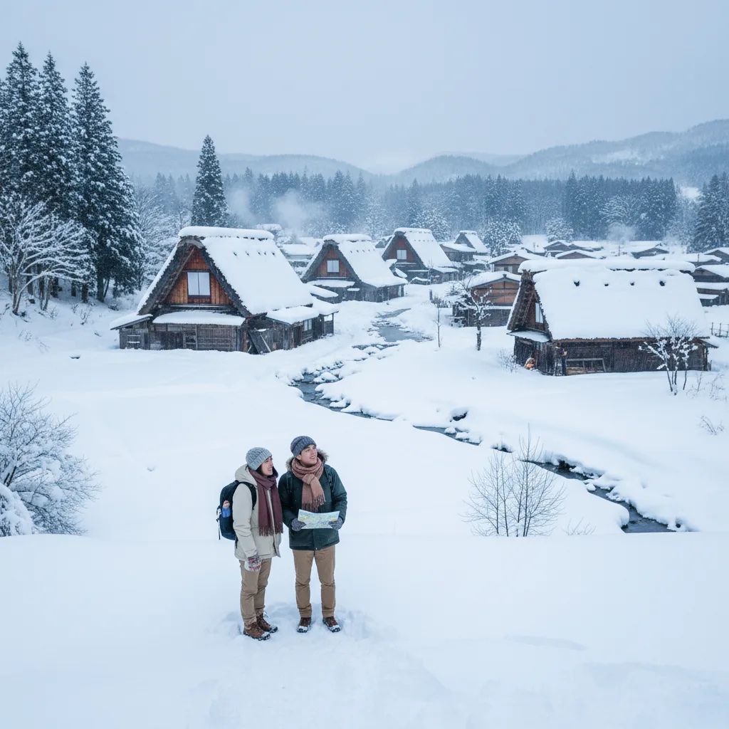 ## 白川郷の雪はいつまで持つ？冬の旅行準備ガイド