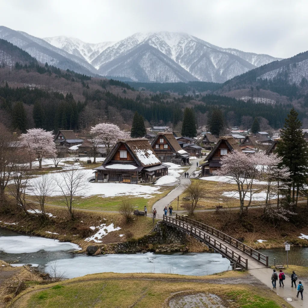 ## 白川郷 3月下旬の旅行計画！アクセスと注意点