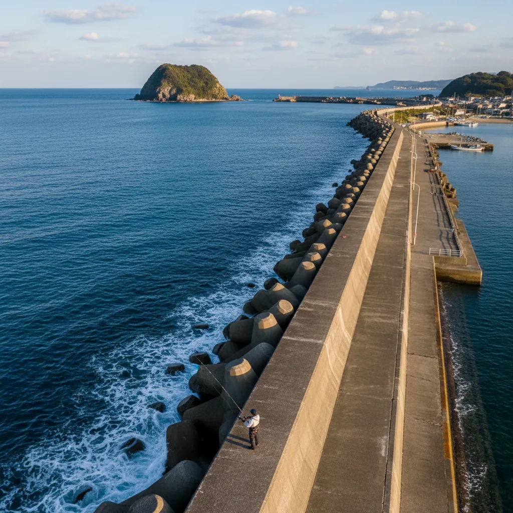 ## 沖ノ島スーパー堤防の行き方と釣り攻略法