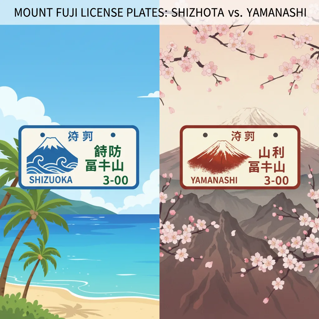 富士山ナンバー静岡・山梨の違いは？デザインや見分け方を解説