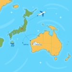 日本からオーストラリアの距離は？時間と賢い旅行計画