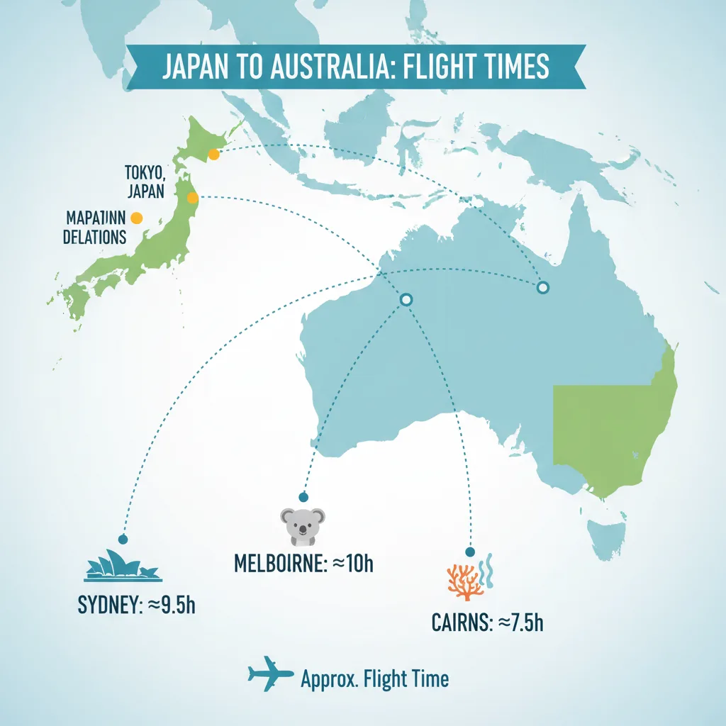 オーストラリアまで何時間？都市別のフライト時間を徹底解説