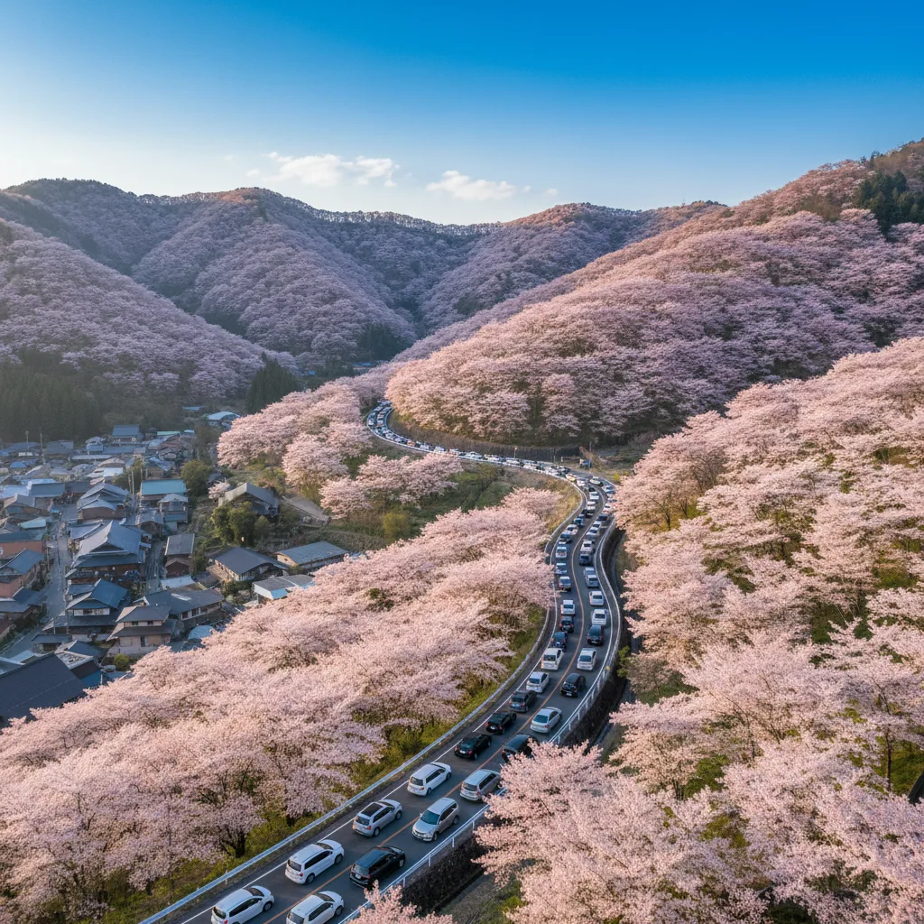 吉野山駐車場の混雑状況は？桜シーズンの攻略法