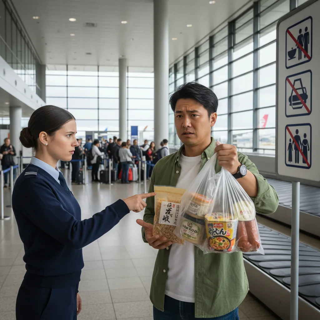 ## フランスの税関で困らないための持ち込み禁止食品