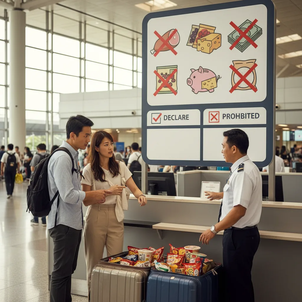 ## フィリピンの持ち込み禁止食品と罰金・申告方法