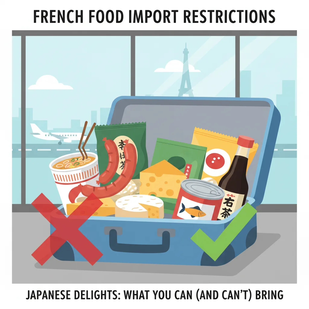 フランス持ち込み禁止食品リスト｜肉製品・カップ麺は？