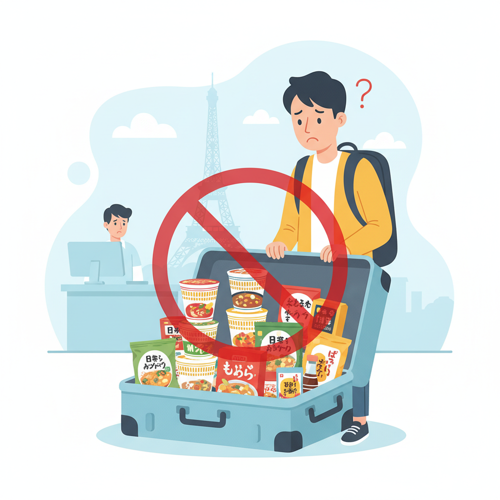 フランス持ち込み禁止食品リスト｜肉製品・カップ麺は？